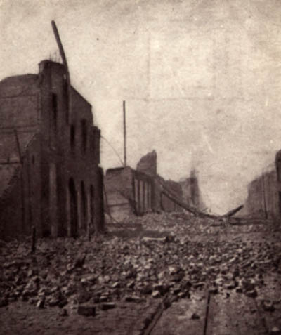 Ruins of the city at Howard Street